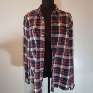 Zara Men's Button Down Flannel Shirt